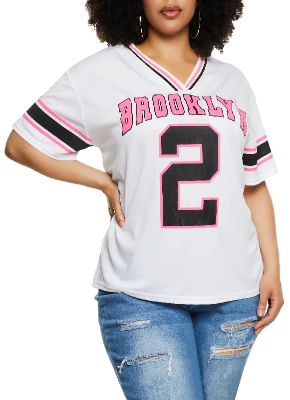 Plus Size Brooklyn 2 Football Jersey