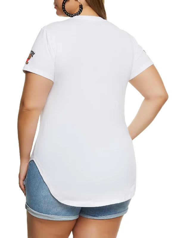 Plus Size New York Bear Graphic Tee