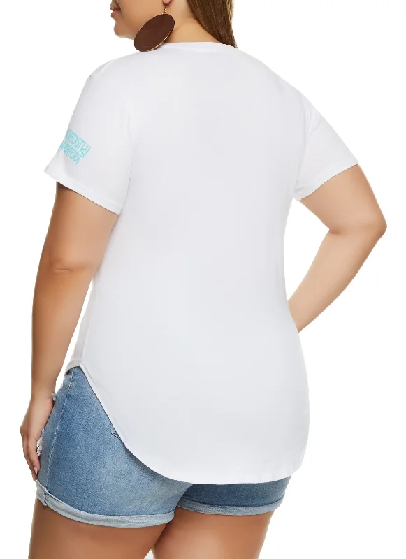 Plus Size Perfectly Imperfect Tunic Graphic Tee