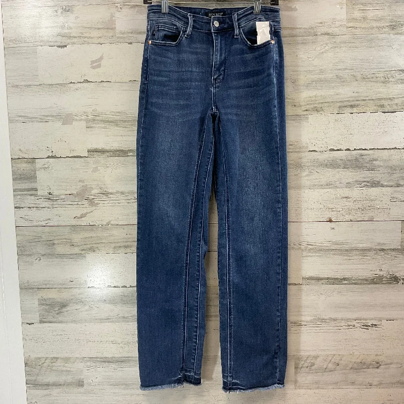 Jeans Straight By Judy Blue In Blue Denim, Size: 4