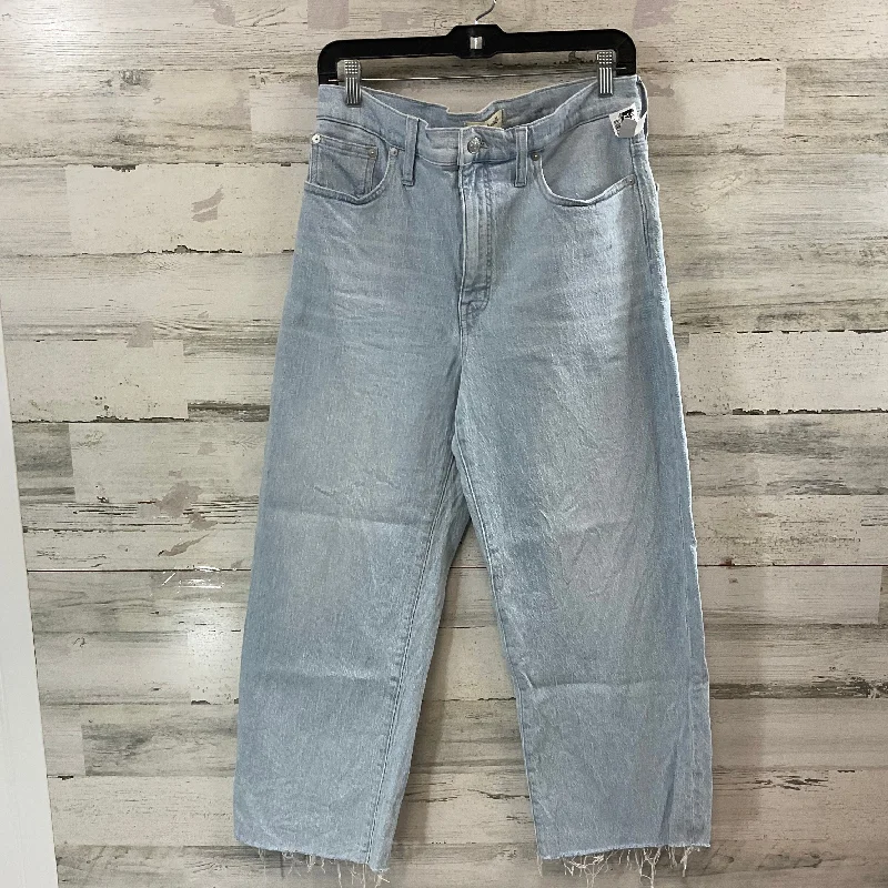 Jeans Straight By Madewell In Blue Denim, Size: 10