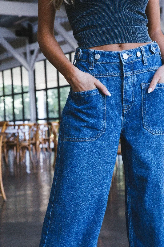 Palmer Cuffed Jeans, Tunnel Vision | Free People