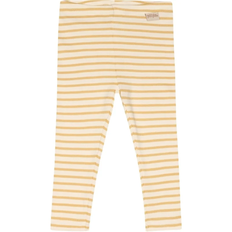 Petit Piao Yellow Corn/Offwhite Modal Leggings