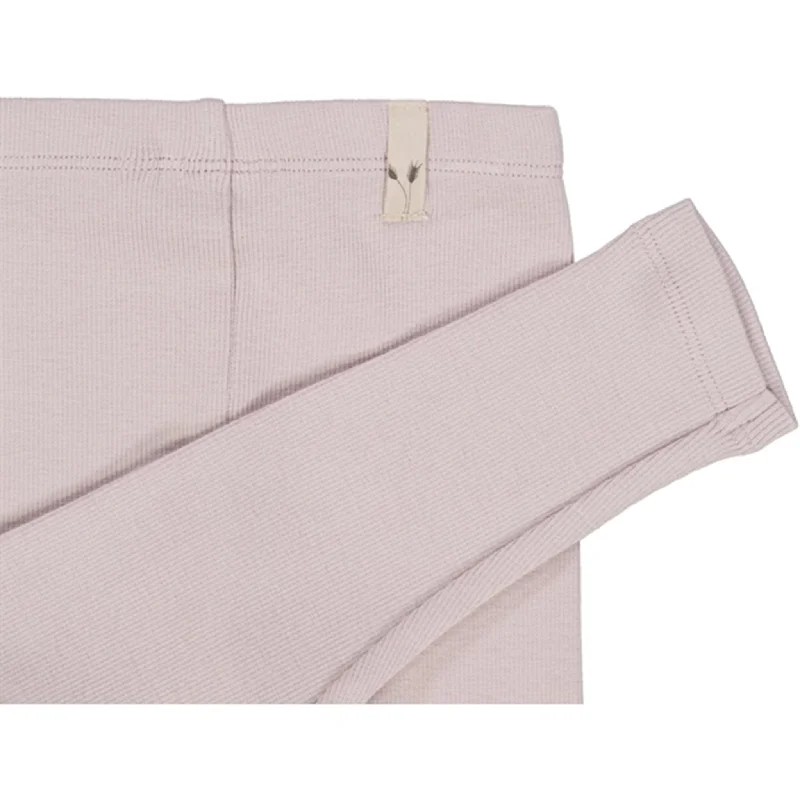 Wheat Soft Lilac Rib Leggings