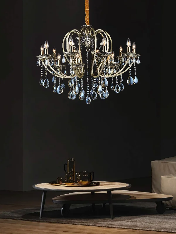 Chandeliers with Metal Frames in Silver FinishOrion's Glow Chandelier