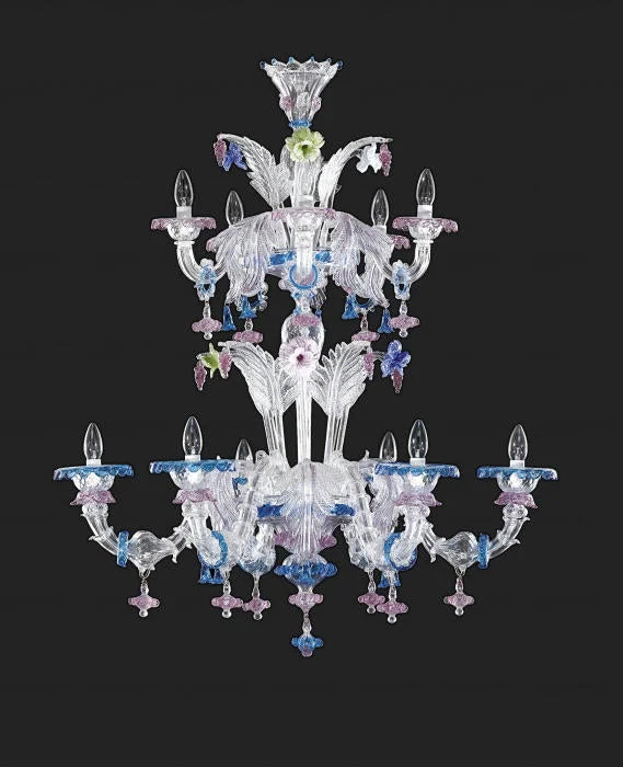 Oversized Chandeliers as a Statement Piece in Living Rooms11 Arm Rezzonico Style Murano Chandelier Oversized Chandeliers as a Statement Piece in Living Rooms11 Arm Rezzonico Style Murano Chandelier