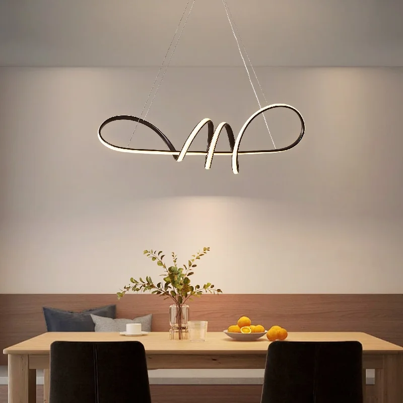 Chandeliers with Metal Frames in Copper Finish28.3" Modern Industrial Linear Geometric Island Light Dimmable Integrated LED Chandelier for Dining Room Chandeliers with Metal Frames in Copper Finish28.3" Modern Industrial Linear Geometric Island Light Dimmable Integrated LED Chandelier for Dining Room