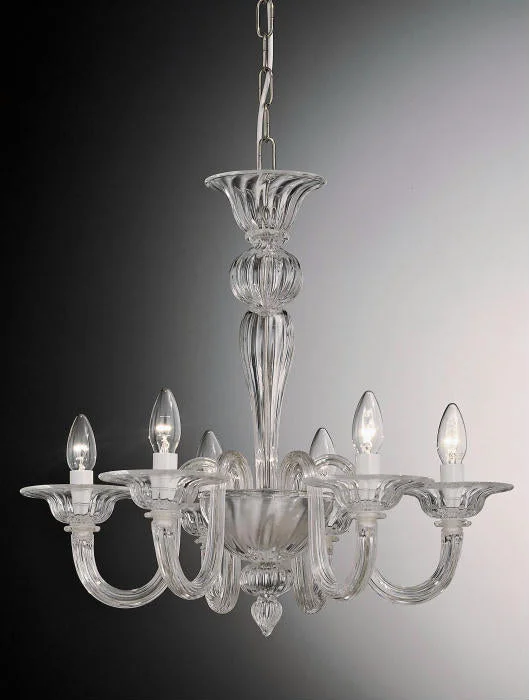 Chandeliers with Metal Frames in Black Finish6 Arm Murano Glass Chandelier In Choice Of Colours Chandeliers with Metal Frames in Black Finish6 Arm Murano Glass Chandelier In Choice Of Colours