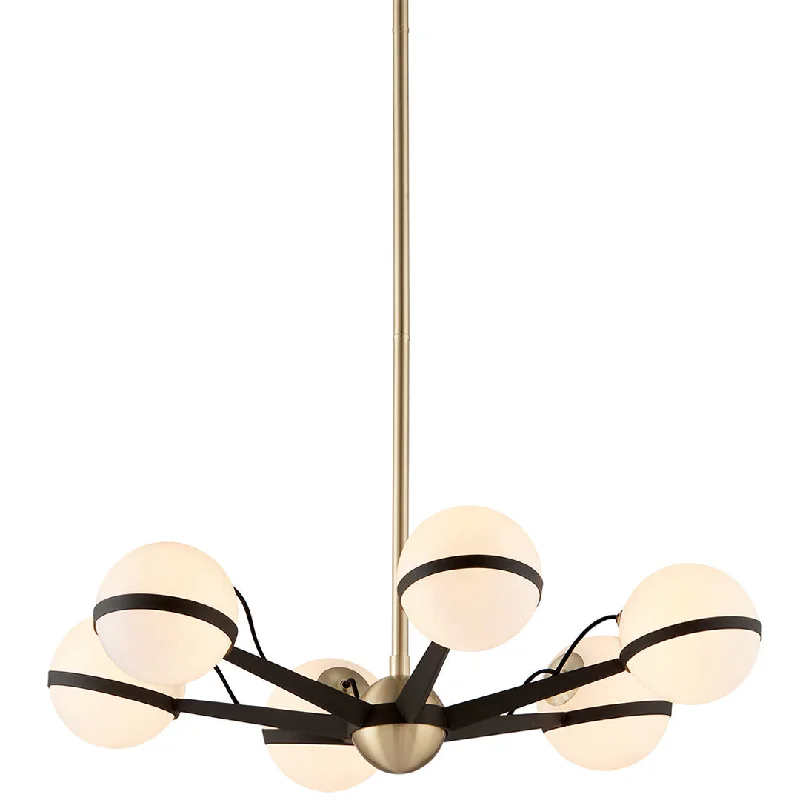 Small Chandeliers for Compact RoomsAce Chandelier - 6 Lamps - Hudson Valley Lighting