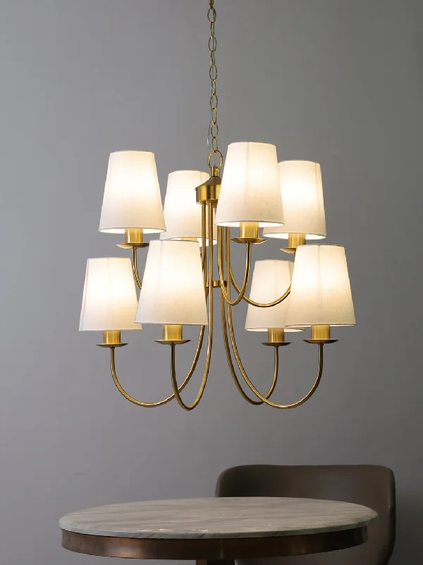 Chandeliers with Metal Frames in Gold FinishAlanzo Chandelier