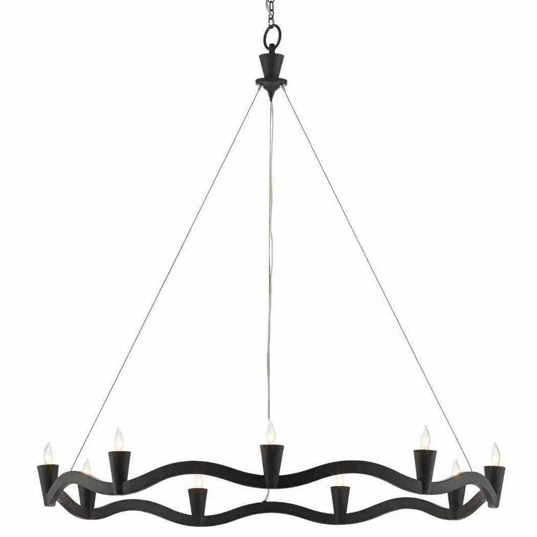 Chandeliers with Sputnik - Style Design for a Futuristic VibeAntique Black Serpentina Chandelier