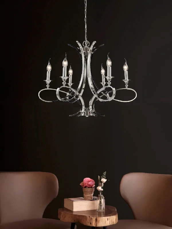 French Country Chandeliers with a Romantic AuraAria 6-Lamp Chandelier