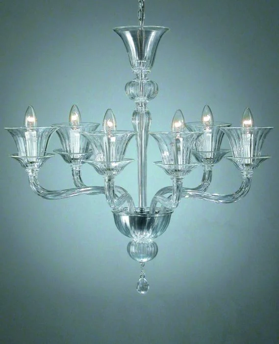 Chandeliers for High Ceilings to Fill Vertical SpaceArt Deco Style Murano Glass Chandelier