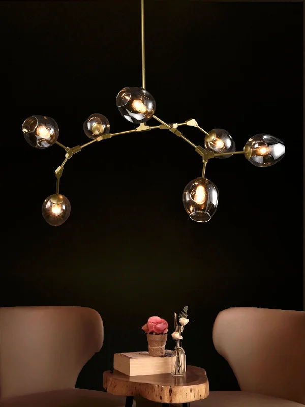 Chandeliers with Metal Frames in Bronze FinishBernard Smoky Chandelier