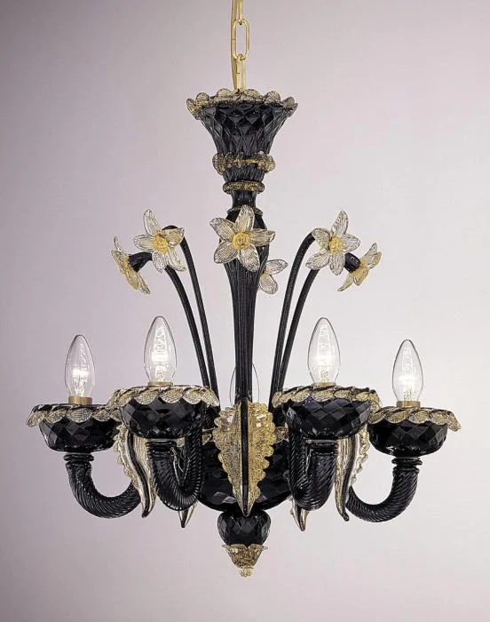 Modern Crystal Chandeliers for Contemporary HomesBlack And Gold Murano Glass Chandelier Modern Crystal Chandeliers for Contemporary HomesBlack And Gold Murano Glass Chandelier