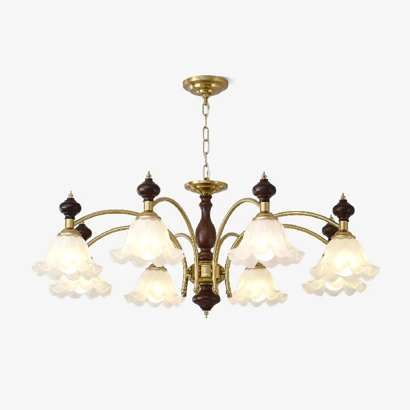 Chandeliers with Metal Frames in Copper FinishBlossom Flowers Chandelier