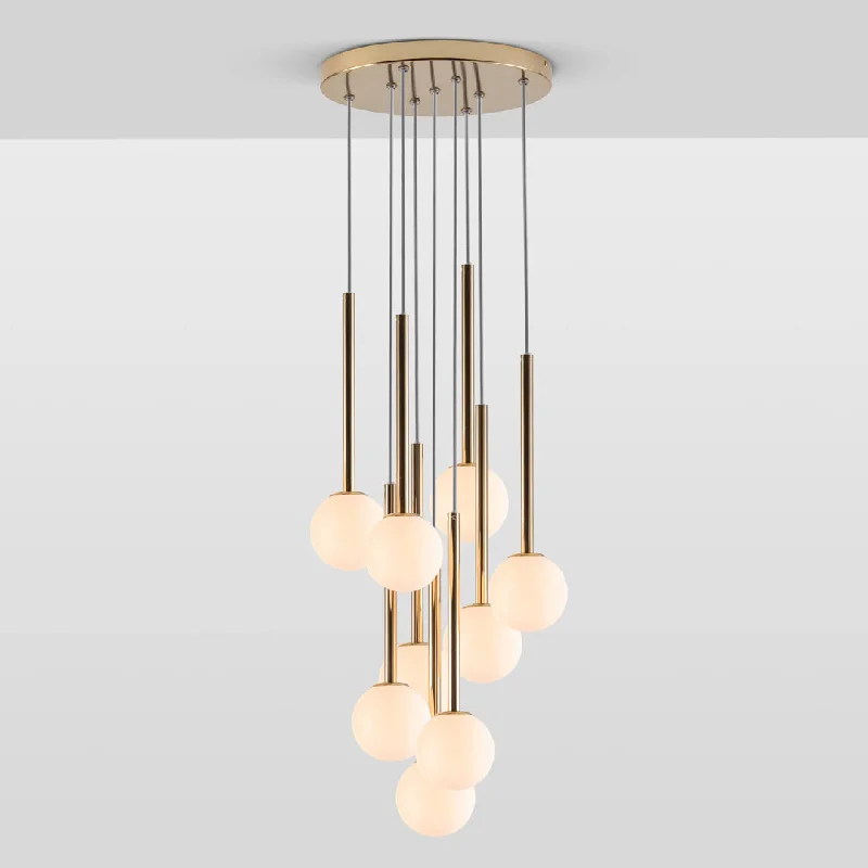 Chandeliers with Adjustable Arms for Directional LightingBrass Cluster Chandelier - Houseof Chandeliers with Adjustable Arms for Directional LightingBrass Cluster Chandelier - Houseof