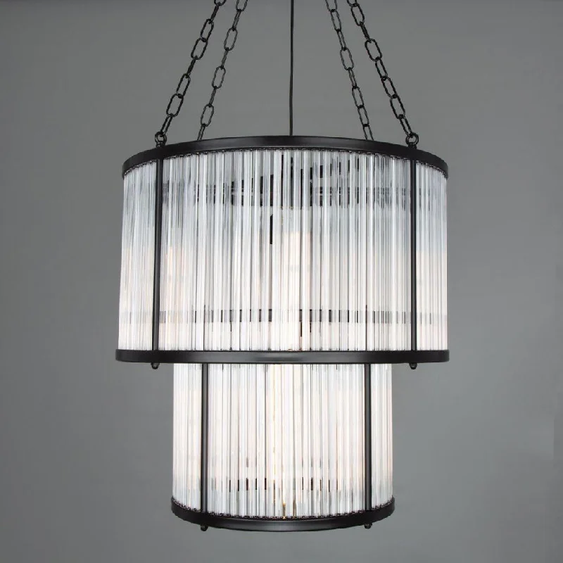 Oversized Chandeliers as a Statement Piece in Living RoomsCaledon 2 Tier Chandelier with Glass Rods - Mullan Lighting Oversized Chandeliers as a Statement Piece in Living RoomsCaledon 2 Tier Chandelier with Glass Rods - Mullan Lighting