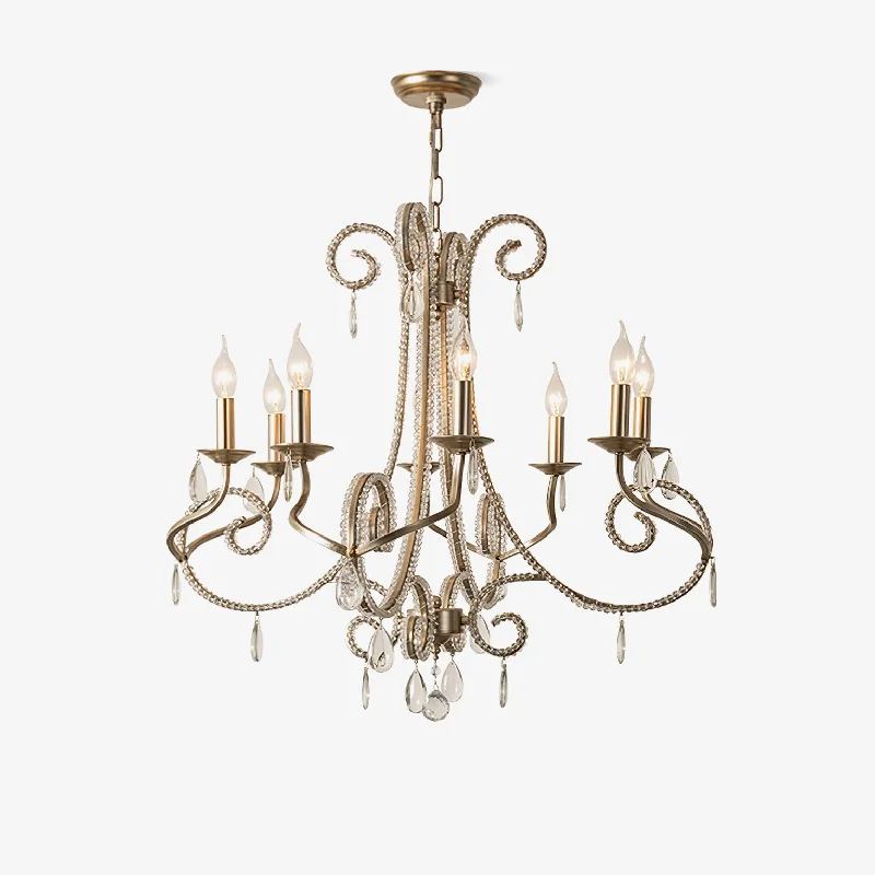 Industrial Iron Chandeliers for Loft - Inspired SpacesCandle Crystal Chandelier
