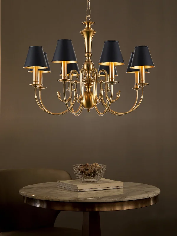 Victorian - Inspired Chandeliers with Ornate DetailsCecille 8-Lamp Chandelier