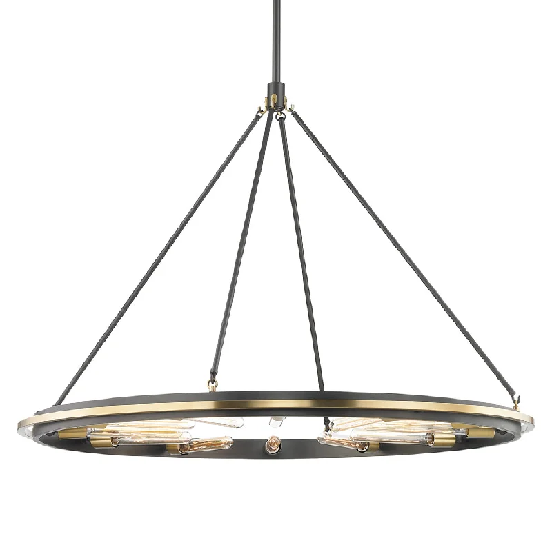 Chandeliers with Metal Frames in Silver FinishChambers Inwards Chandelier - Hudson Valley Lighting