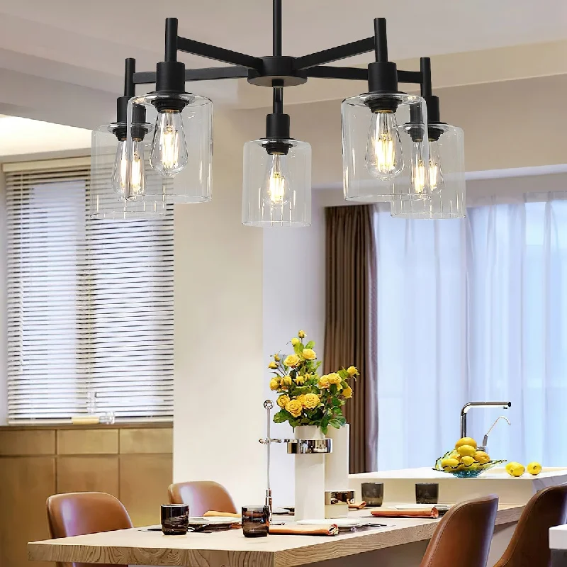 Chandeliers with Frosted Glass for a Softer Light DiffusionChandelier for Dinning Room Living Room Island Kitchen Chandelier