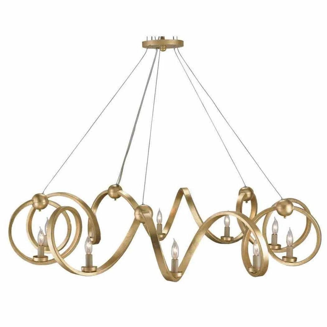 Chandeliers with Metal Frames in Copper FinishDutch Gold Leaf Ringmaster Gold Chandelier Chandeliers with Metal Frames in Copper FinishDutch Gold Leaf Ringmaster Gold Chandelier