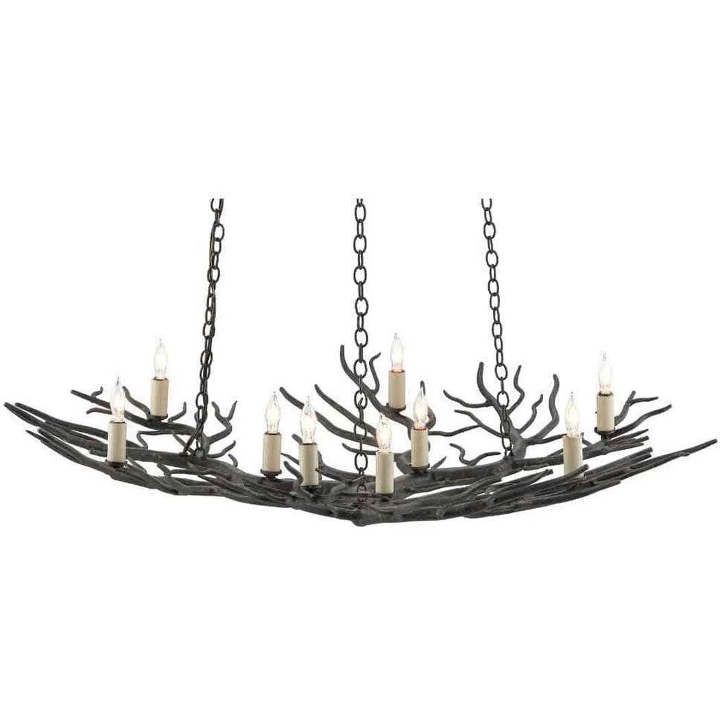 Chandeliers for High Ceilings to Fill Vertical SpaceRustic Bronze Rainforest Bronze Small Chandelier