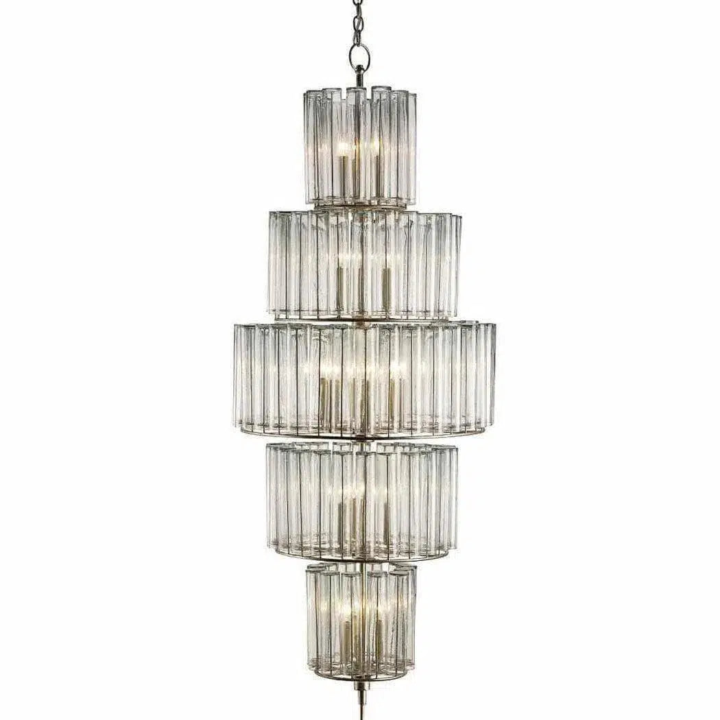 Art Deco Chandeliers for a Retro - Glam LookSilver Leaf Bevilacqua Large Chandelier