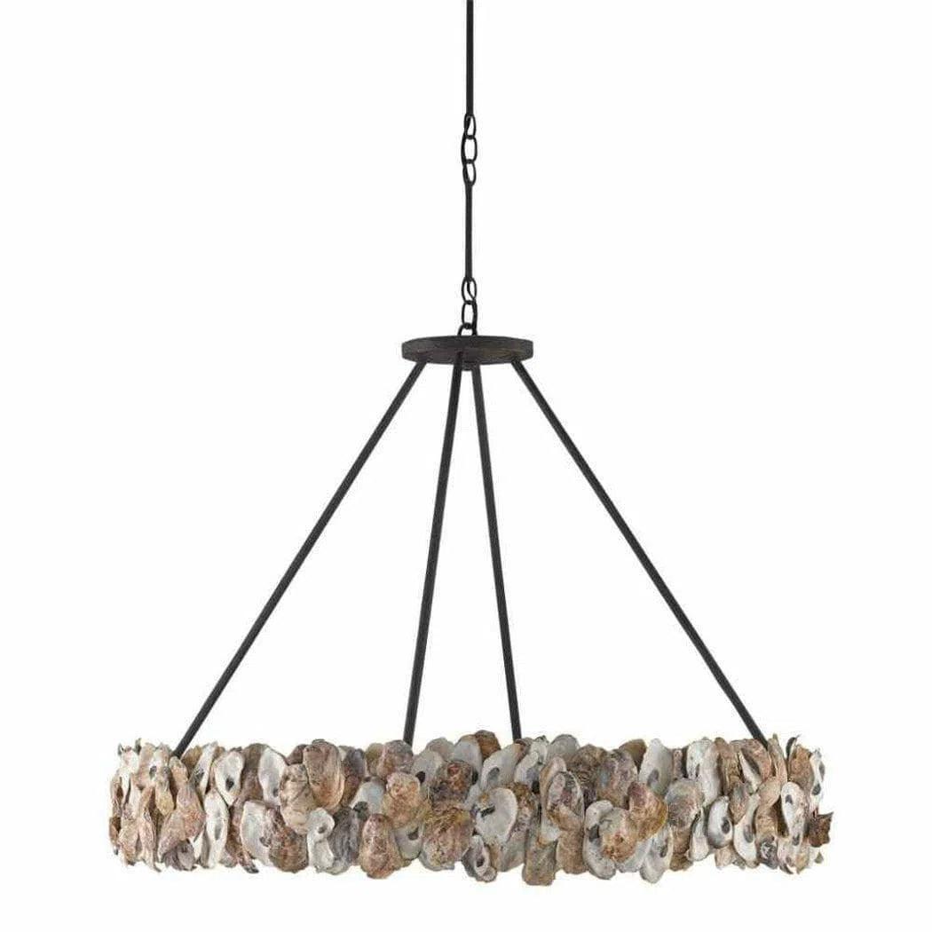 Chandeliers with Candle - Style Bulbs for a Classic AestheticTextured Bronze Natural Oyster Chandelier Chandeliers with Candle - Style Bulbs for a Classic AestheticTextured Bronze Natural Oyster Chandelier