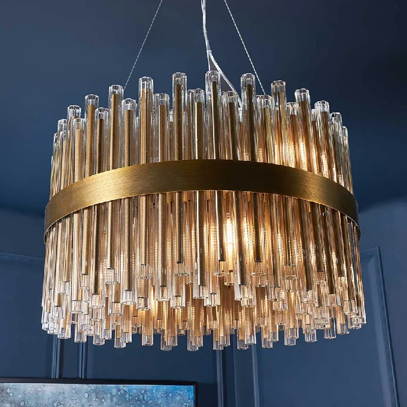 Chandeliers with Pendant Lights for a Stylish LookColmar 60cm Chandelier - Antique Brass - RV Astley Chandeliers with Pendant Lights for a Stylish LookColmar 60cm Chandelier - Antique Brass - RV Astley