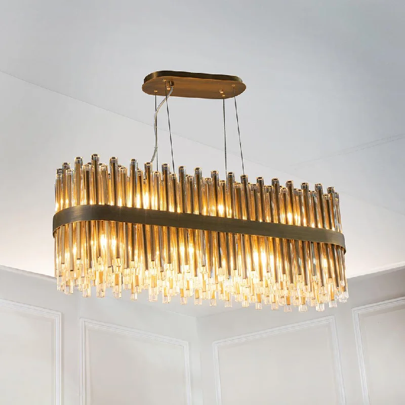 Chandeliers with Murano Glass for a High - End Artistic TouchColmar Long Chandelier - RV Astley