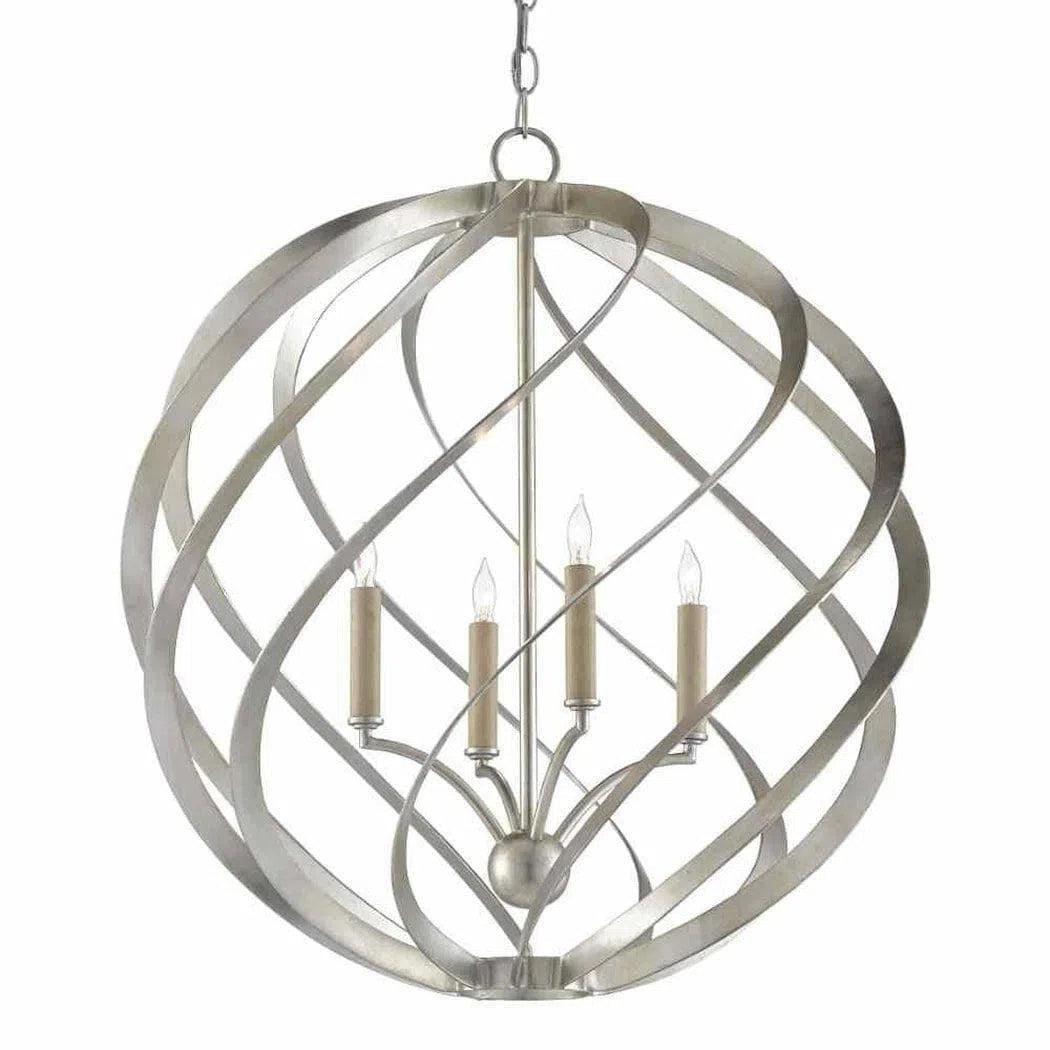 Mini Chandeliers for Adding Charm to Small SpacesSilver Leaf Roussel Orb Chandelier