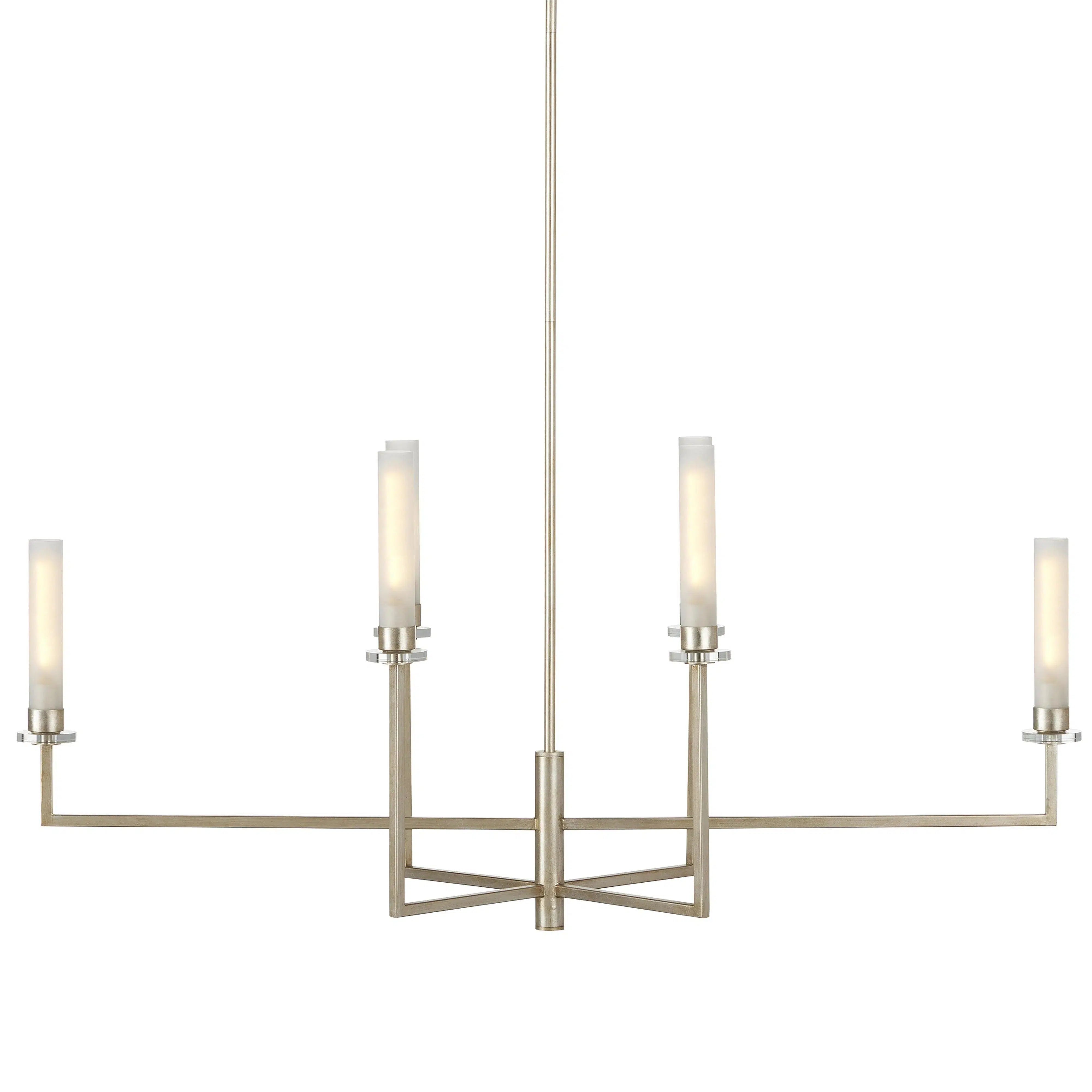 Chandeliers with Adjustable Height for Custom InstallationCourante Silver Chandelier Chandeliers with Adjustable Height for Custom InstallationCourante Silver Chandelier