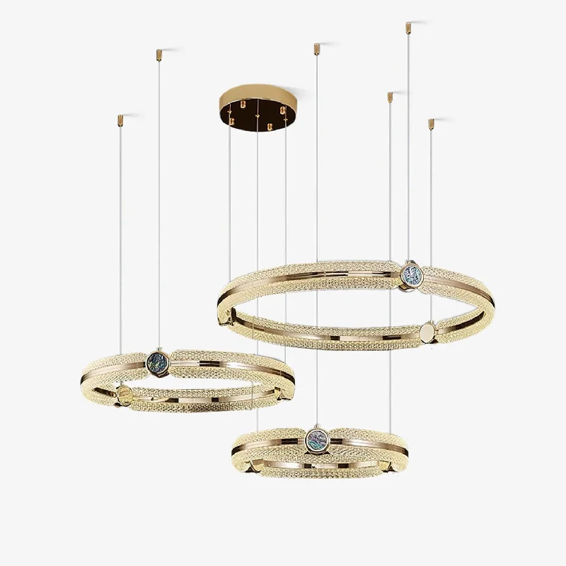 Art Deco Chandeliers for a Retro - Glam LookCreative Ring Chandelier