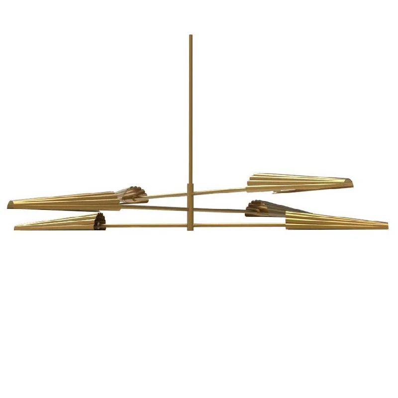 Chandeliers with Metal Frames in Gold FinishChandelier Cassie