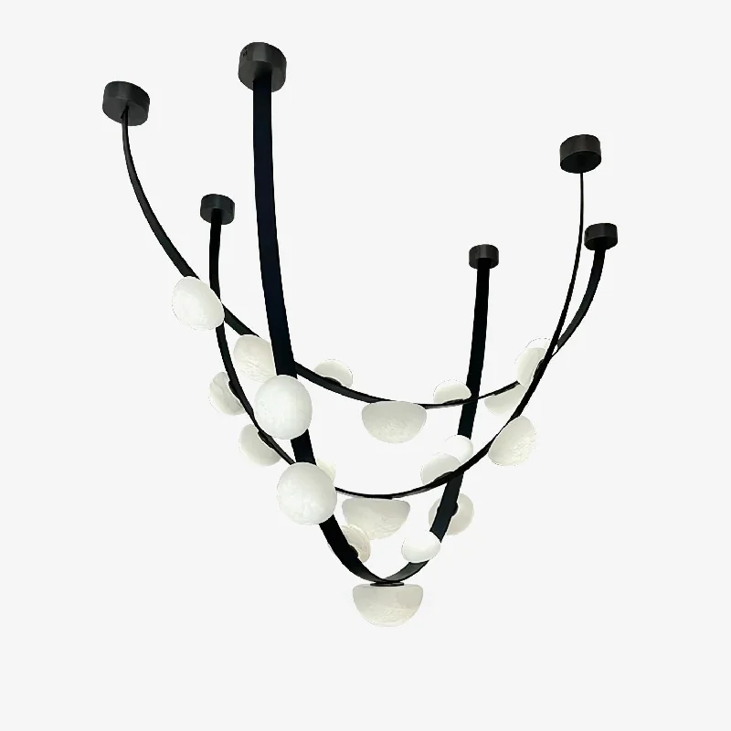 LED Chandeliers for Energy - Efficient LightingDew Drops Alabaster Chandelier