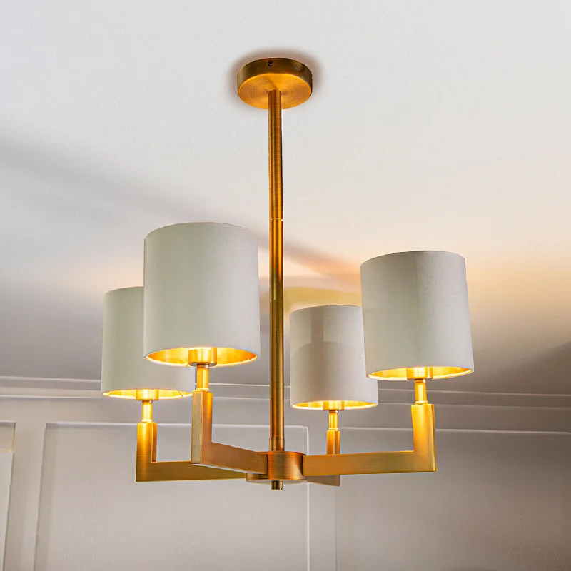 Chandeliers with Adjustable Height for Custom InstallationEalga 4 Arm Chandelier - RV Astley
