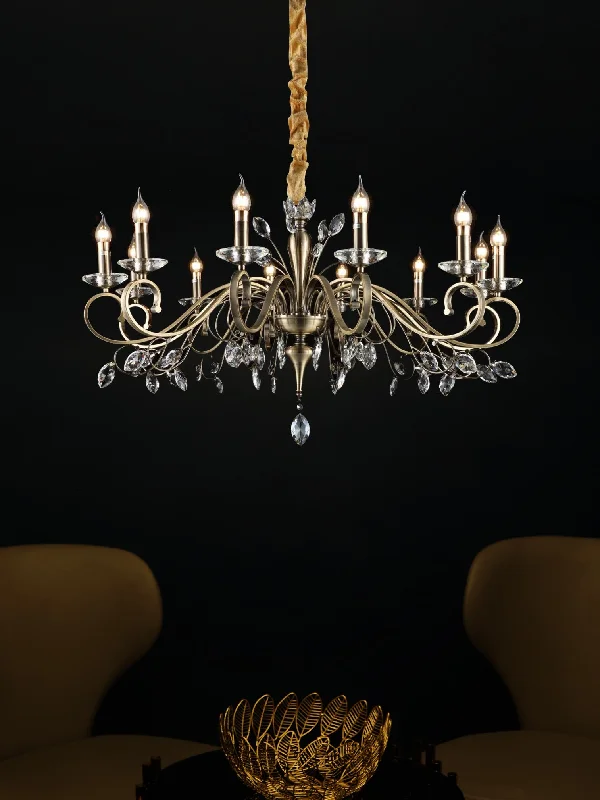 Chandeliers with Metal Frames in Silver FinishEaston Chandelier
