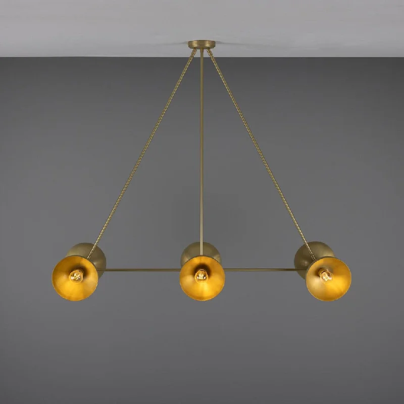 Chandeliers with Clear Crystal for a Sparkling EffectEclipse Brass Dome Chandelier