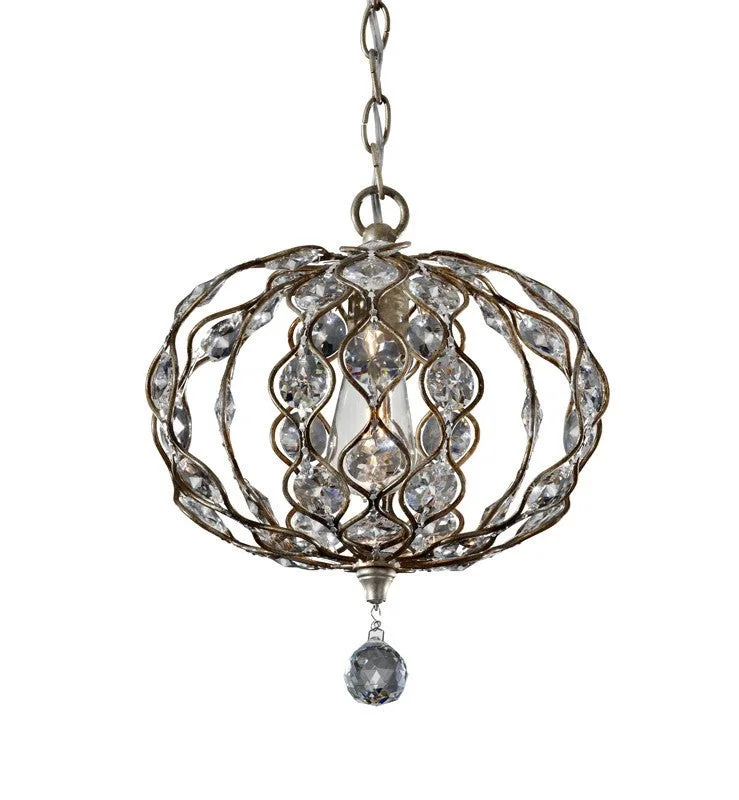 Victorian - Inspired Chandeliers with Ornate DetailsLeyton Burnished Silver and Crystal Ball Chandelier - ID 7355 discontinued Victorian - Inspired Chandeliers with Ornate DetailsLeyton Burnished Silver and Crystal Ball Chandelier - ID 7355 discontinued