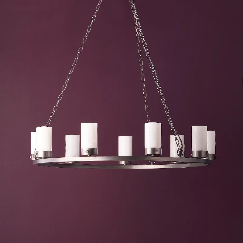 Chandeliers with Metal Frames in Gold FinishFirenze alabaster chandelier