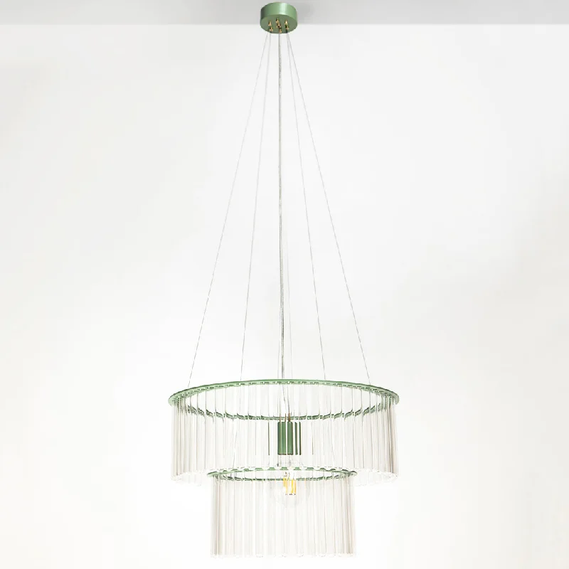 Chandeliers with Pendant Lights for a Stylish LookGreen Maria SC Test Tube Chandelier - Double