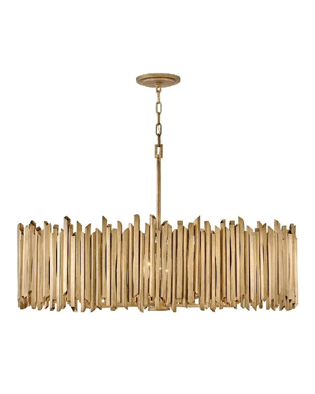 Chandeliers with Metal Frames in Black FinishRoca LED Pendant