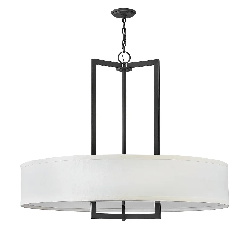 Chandeliers with Metal Frames in Black FinishHampton LED Chandelier