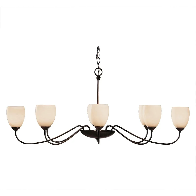 Chandeliers with Metal Frames in Bronze FinishOval Chandelier