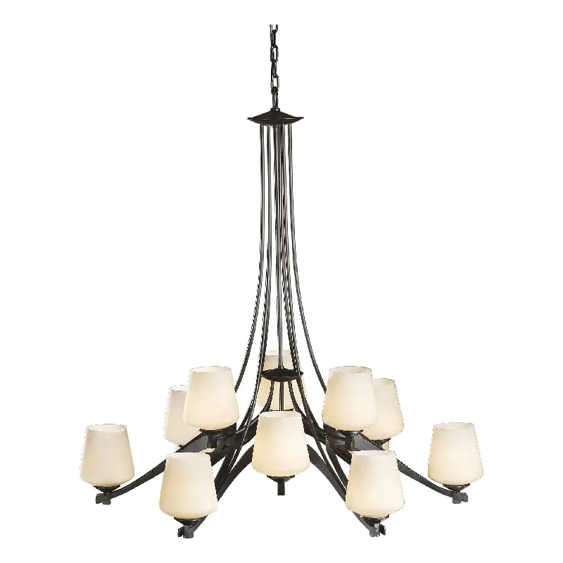 Chandeliers with Metal Frames in Copper FinishRibbon Chandelier