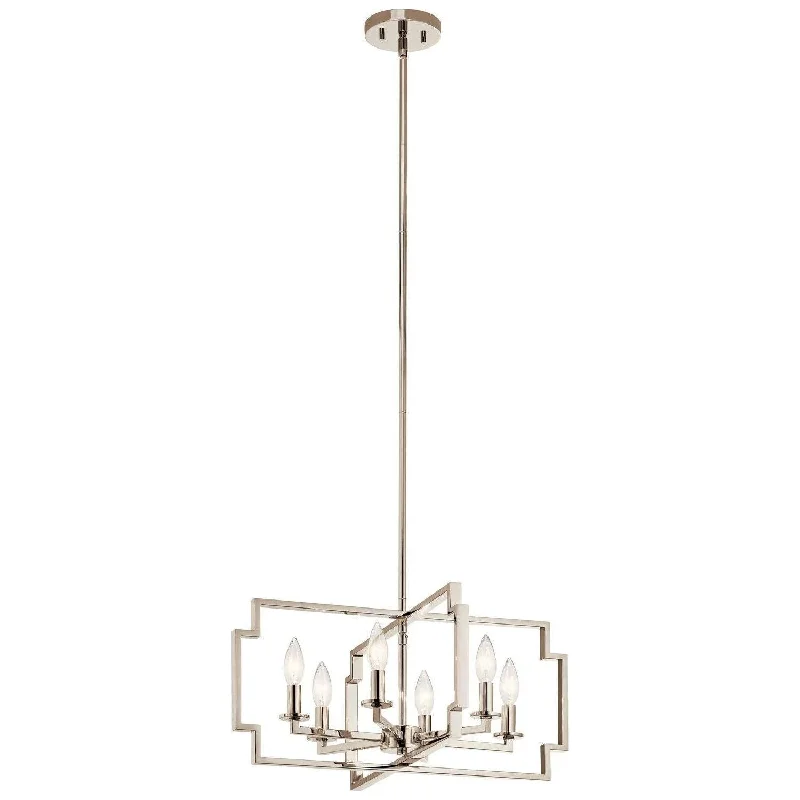 Chandeliers with Clear Crystal for a Sparkling EffectDowntown Deco Chandelier