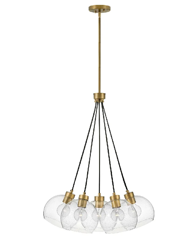Chandeliers with Metal Frames in Black FinishRumi LED Pendant
