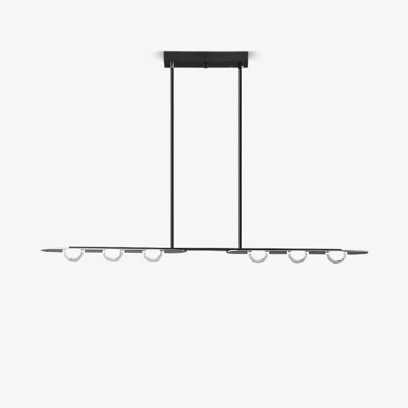 Chandeliers with Frosted Glass for a Softer Light DiffusionLinear Elegance Pendant Lamp